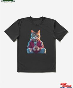 5 Cat Sitting With A Cellphone Design For Gift In Vintage And Retro Style Newest T Hoodie Sweatshirt