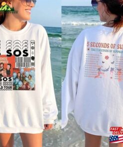 5 Seconds Of Summer 2 Sided Shirt The Show 2023 Tour 5Sos Band T-Shirt Sweatshirt