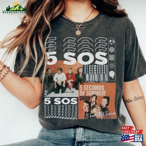 5 Seconds Of Summer Band Shirt Rock Merch T-Shirt Hoodie