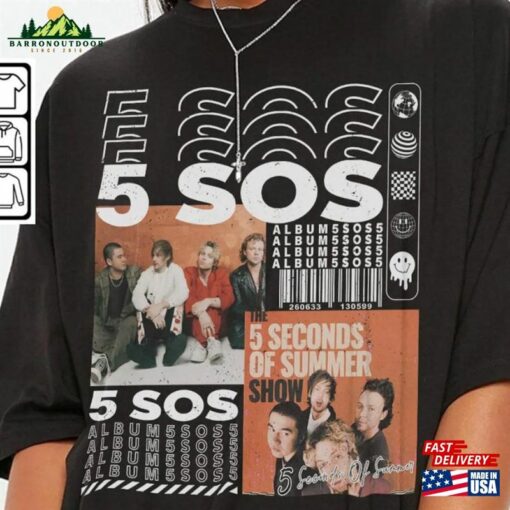 5 Seconds Of Summer Band Shirt Rock Merch T-Shirt Hoodie