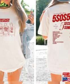 5 Seconds Of Summer Music 2 Side Shirt Merch Vintage The Show 2023 Tour Sweatshirt 5Sos Gift Hoodie Classic