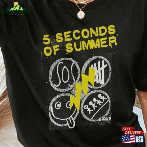 5 Seconds Of Summer Music Shirt Merch Vintage The Show 2023 Tour Sweatshirt 5Sos Classic T-Shirt