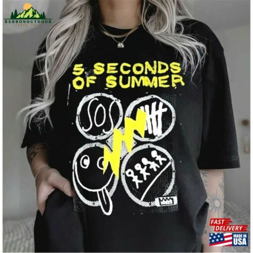 5 Seconds Of Summer Music Shirt Merch Vintage The Show 2023 Tour Sweatshirt 5Sos Unisex T-Shirt