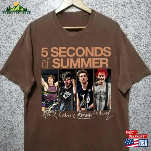 5 Seconds Of Summer Music Shirt Sos Merch Vintage The Show 2023 Tour Hoodie Sweatshirt