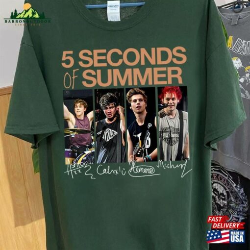 5 Seconds Of Summer Music Shirt Sos Merch Vintage The Show 2023 Tour Hoodie Sweatshirt