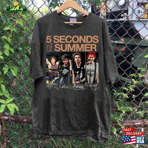 5 Seconds Of Summer Music Shirt Sos Merch Vintage The Show 2023 Tour Hoodie Sweatshirt