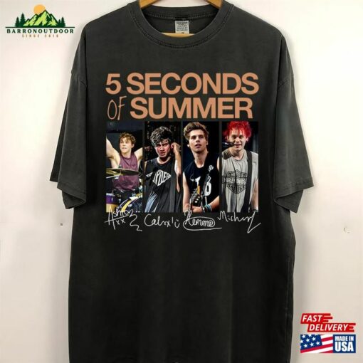 5 Seconds Of Summer Music Shirt Sos Merch Vintage The Show 2023 Tour Hoodie Sweatshirt