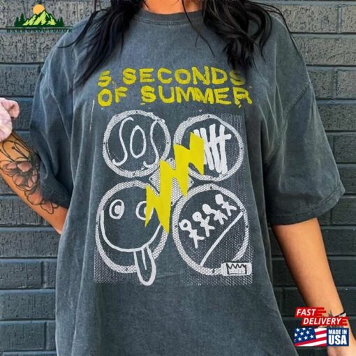 5 Seconds Of Summer Music Shirt Sos Vintage The Show 2023 Tour Sweatshirt T-Shirt Hoodie