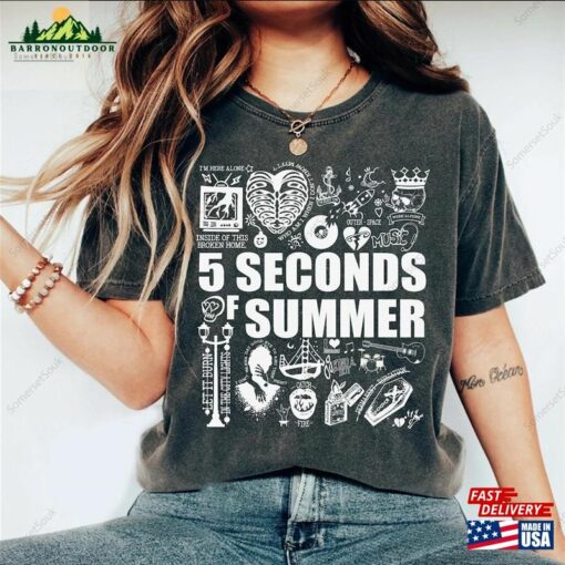 5 Seconds Of Summer Music Shirt The Show 2023 Tour 5Sos Gift Unisex T-Shirt Bella Canvas Classic