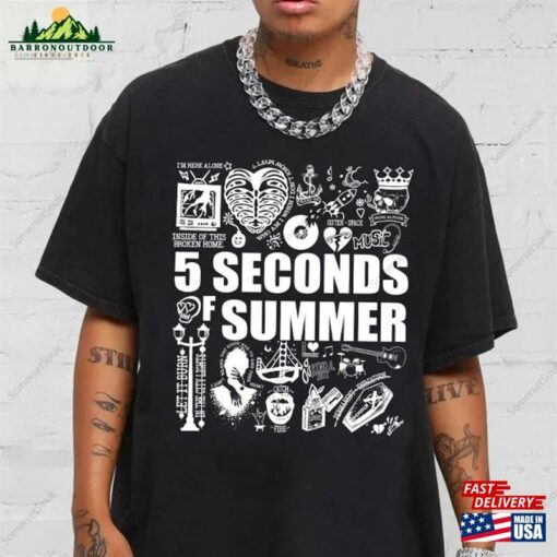 5 Seconds Of Summer Music Shirt The Show 2023 Tour 5Sos Gift Unisex T-Shirt Bella Canvas Classic