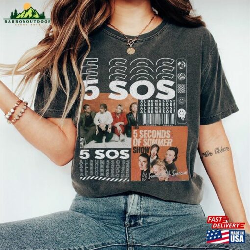 5 Seconds Of Summer Music Shirt V1 Y2k Merch Vintage The Show 2023 Tour Sweatshirt 5Sos Gift L2204mu Classic