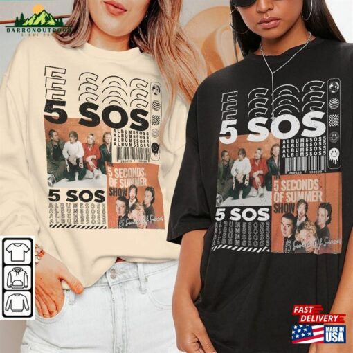 5 Seconds Of Summer Music Shirt V1 Y2k Merch Vintage The Show 2023 Tour Sweatshirt 5Sos Gift L2204mu Classic