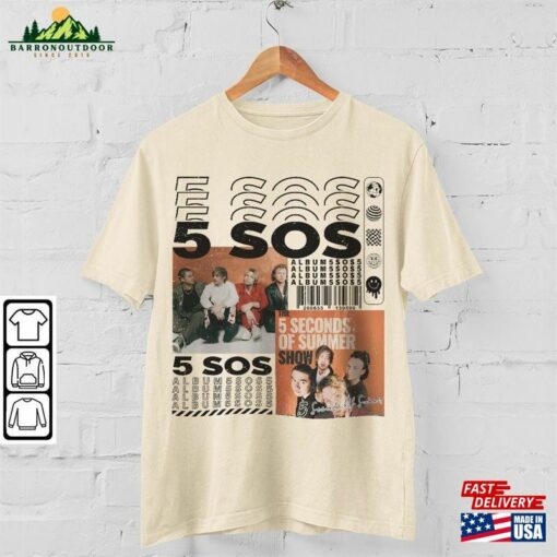 5 Seconds Of Summer Music Shirt V1 Y2k Merch Vintage The Show 2023 Tour Sweatshirt 5Sos Gift L2204mu Classic