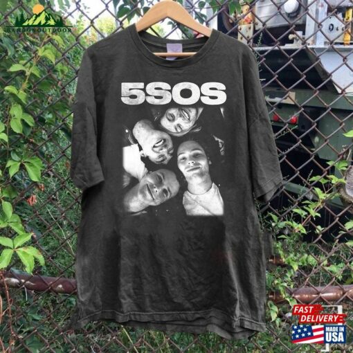 5 Seconds Of Summer Music Shirt V1 Y2k Merch Vintage The Show 2023 Tour T-Shirt Unisex