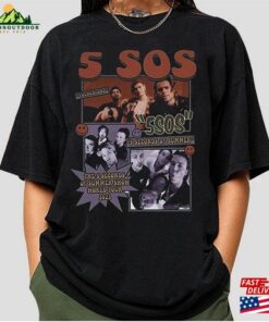5 Seconds Of Summer Music Tour 2023 Vintage Graphic Shirt And Sweatshirt Unisex Apparel Inspired By 90S Show World T Shirt 1