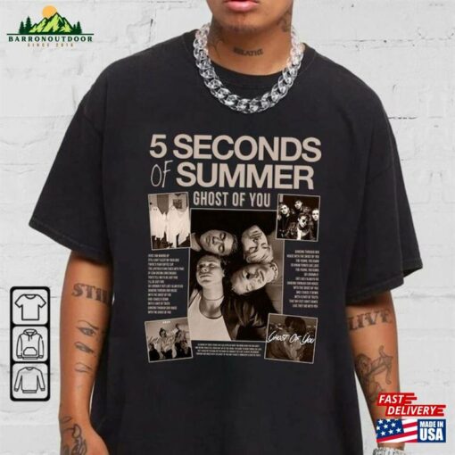 5 Seconds Of Summer Show T-Shirt 5Sos Ghost You Sweatshirt Pop Rock Band Merch Classic