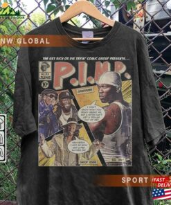 50 Cent Comic Shirt 90S Vintage Merch Art P I M Get Rich Or Die Tryin’album Rap Concert Tour 2023 Graphic Tee Gift Fan V2 T-Shirt Hoodie