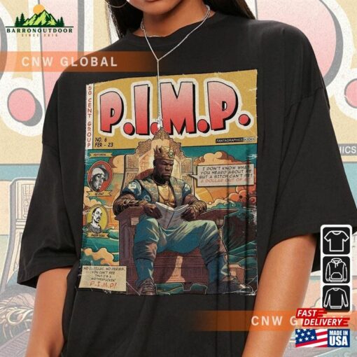 50 Cent Comic Shirt 90S Vintage Merch Art P I M Get Rich Or Die Tryin’album Rap Tour 2023 Graphic Tee Gift Fan V1 Classic Hoodie