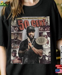 50 Cent Comic Shirt 90S Vintage Merch Book Art Candy Shop The Massacre Album World Tour Tickey 2023 Graphic Tee L286 Unisex T Shirt 1