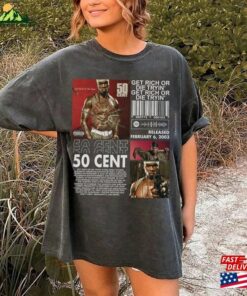 50 Cent Vintage T-Shirt Get Rich Or Die Tryin Album 90S Y2k Rap Shirt Classic Hoodie