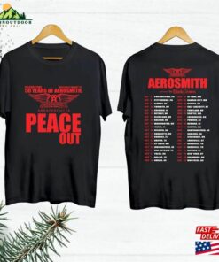 50 Years Of Aerosmith Greatest Hits Peace Out T-Shirt Tour Shirt Fan Gifts Sweatshirt