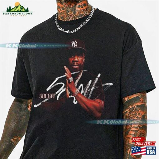 50Cent Vintage Get Rich Or Die Tryin Album 90S Y2k T-Shirt 50 Cent Rap Shirt Merch Unisex Classic