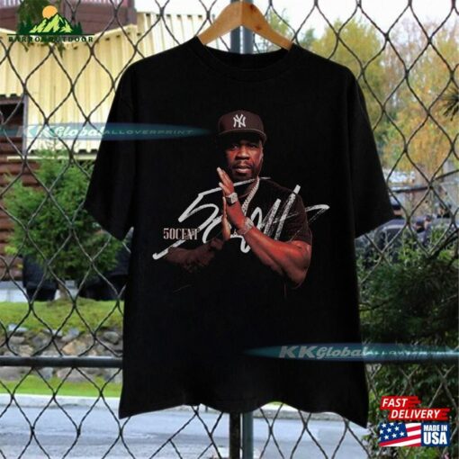 50Cent Vintage Get Rich Or Die Tryin Album 90S Y2k T-Shirt 50 Cent Rap Shirt Merch Unisex Classic