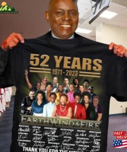 52 Years 1971 2023 Earth Wind Fire Thank For The Memories Shirt Vintage Tee Band Sweatshirt Classic