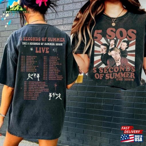 5Sos Live Show 2023 5 Seconds 2Side Tracklist Shirt Hoodie Sweatshirt