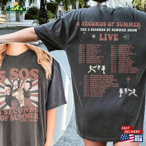 5Sos Live Show 2023 5 Seconds 2Side Tracklist Shirt Hoodie Sweatshirt