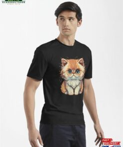 6 Cute Golden Shaded Persian Cat Active T-Shirt Classic 2 6 Cute Golden Shaded Persian Cat Active T Shirt Classic 3