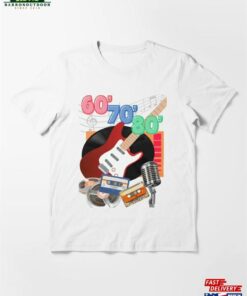 60’S 70’S 80’S Music Guitar Vinyl Record Magnetophone Tape Unisex Sweatshirt
