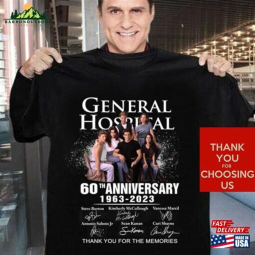 60Th Anniversary General Hospital 1963 2023 Signature Gift For Fans Shirt Vintage Hoodie Unisex