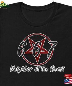 667 Neighbor Of The Beast T-Shirt Iron Maiden Parody Funny 1980S Metal Hoodie Sweatshirt