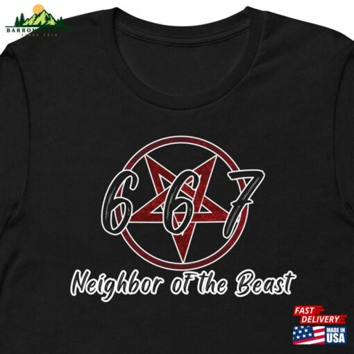 667 Neighbor Of The Beast T-Shirt Iron Maiden Parody Funny 1980S Metal Hoodie Sweatshirt