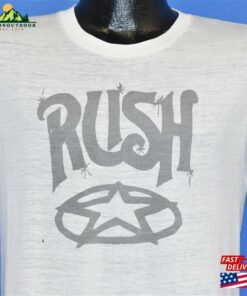 70S Rush Band Tee Rock Metal Star Logo Soft Thin Concert Tour T Shirt Small Classic Sweatshirt 70S Rush Band Tee Rock Metal Star Logo Soft Thin Concert Tour T Shirt Small Classic Sweatshirt