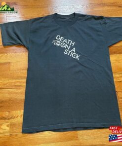 80S 1987 Death On A Stick Vintage T Shirt Rare Cleveland Ambient Punk Rock Jazz Band Tee Existential Wig Shop Tour Sweatshirt Classic