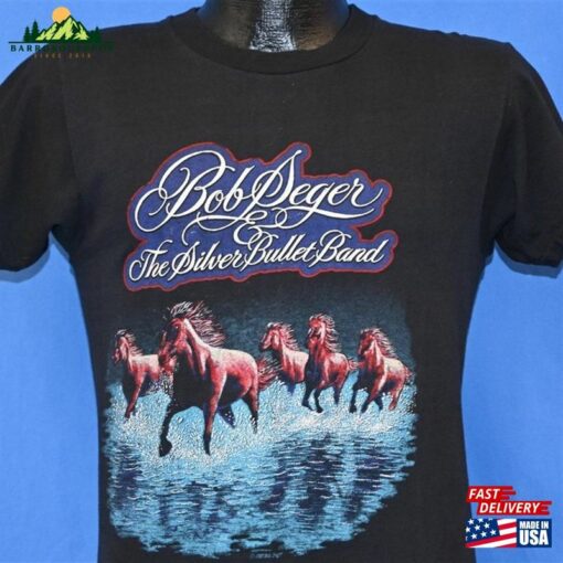 80S Bob Seger And The Silver Bullet Band Wind Tour T Shirt Small Hoodie Unisex