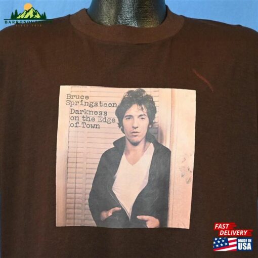 80S Bruce Springsteen Darkness On The Edge Of Town Rock T Shirt Large Sweatshirt Classic