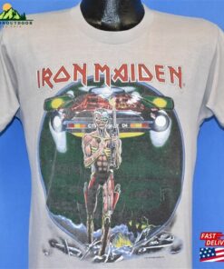 80S Iron Maiden Somewhere On Tour 1987 Eddie Lives Rock T Shirt Medium Sweatshirt Hoodie
