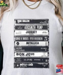 80S Rock Bands Cassette Tape Shirt Vintage Style Retro Eighties Ac Dc Aerosmith Hoodie Sweatshirt 1 80S Rock Bands Cassette Tape Shirt Vintage Style Retro Eighties Ac Dc Aerosmith Hoodie Sweatshirt 2
