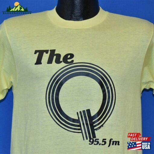 80S The Q 95 5 Fm Rock Radio Station T Shirt Medium Sweatshirt Hoodie