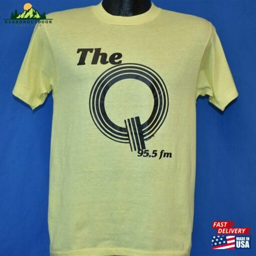 80S The Q 95 5 Fm Rock Radio Station T Shirt Medium Sweatshirt Hoodie