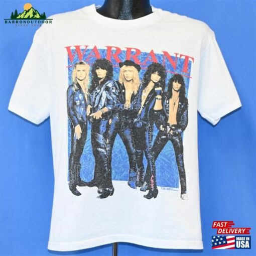 80S Warrant Dirty Rotten Filthy Stinking Rich Glam Metal Rock Band T Shirt Large Classic Hoodie