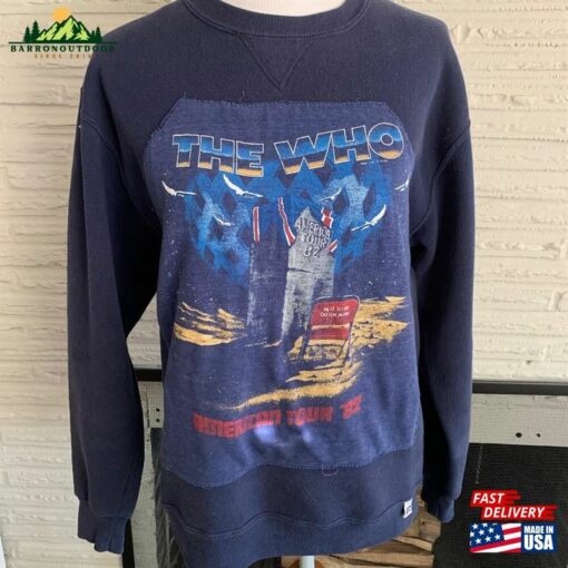 80’S Who Sweatshirt Distressed T-Shirt Medium Classic