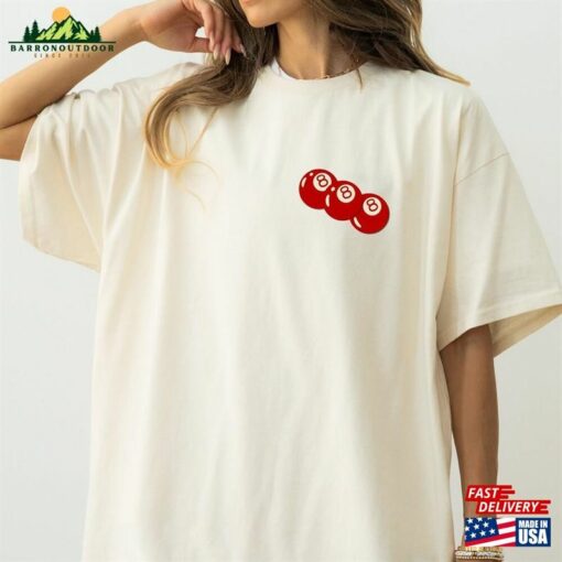 888 Angel Number Oversized Tee Unisex Lucky 8 Ball T-Shirt 90’S Vintage Graphic Hoodie