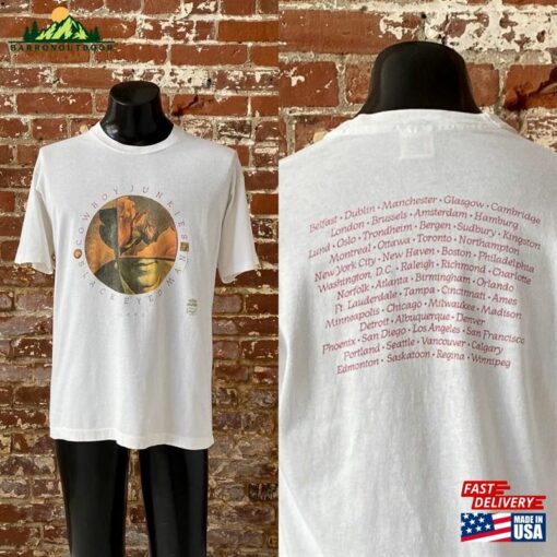 90S Cowboy Junkies Black Eyed Man Tour T-Shirt Vintage 1992 Backstage Pass Tee Single Stitch Large 21 75 X 29 Unisex Sweatshirt