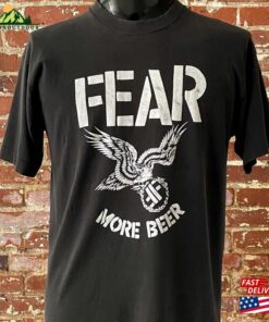 90S Fear More Beer T-Shirt Nicely Worn Vintage 1990S Punk Band Tee Single Stitch Cotton Gently Thrashed Medium Hoodie Classic 2 90S Fear More Beer T Shirt Nicely Worn Vintage 1990S Punk Band Tee Single Stitch Cotton Gently Thrashed Medium Hoodie Classic 3