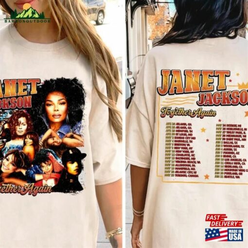 90S Janet Jackson Vintage T-Shirt T-Shirts Together Again Tour 2023 Classic