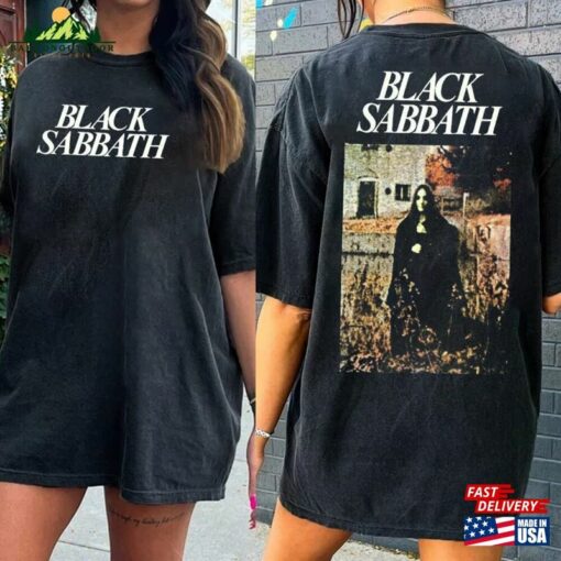 90S Music Band Black Sabbath Album Tshirt 2Side Shirt Classic Unisex